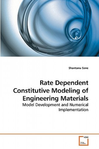 Książka Rate Dependent Constitutive Modeling of Engineering Materials Shantanu Sane