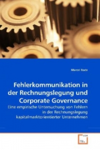 Buch Fehlerkommunikation in der Rechnungslegung und Corporate Governance Marcel Bode