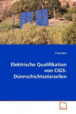 Kniha Elektrische Qualifikation von CIGS-Dünnschichtsolarzellen Philip Mack