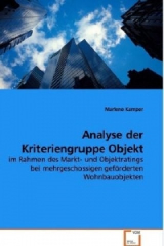 Książka Analyse der Kriteriengruppe Objekt Marlene Kamper