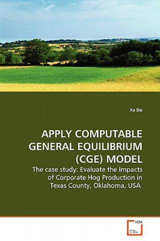 Livre Apply Computable General Equilibrium (Cge) Model Xe Do