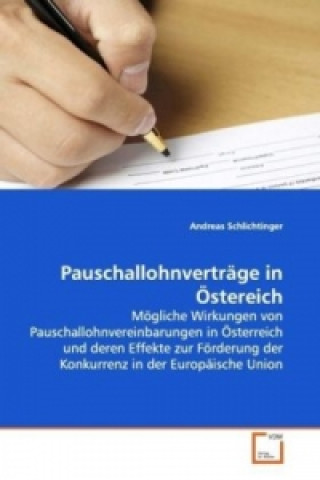 Kniha Pauschallohnverträge in Östereich Andreas Schlichtinger