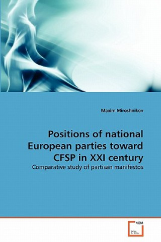 Carte Positions of national European parties toward CFSP in XXI century Maxim Miroshnikov