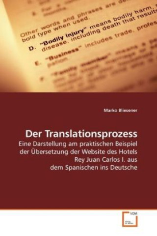 Książka Der Translationsprozess Marko Bliesener