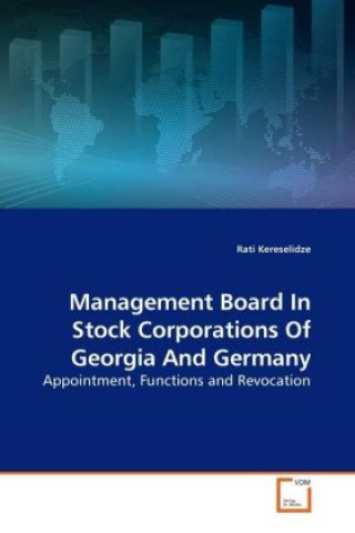 Libro Management Board In Stock Corporations Of Georgia And Germany Rati Kereselidze