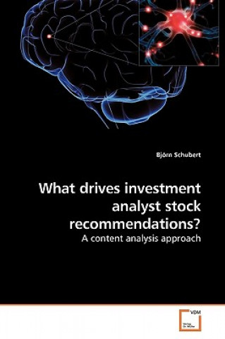 Carte What drives investment analyst stock recommendations? Björn Schubert