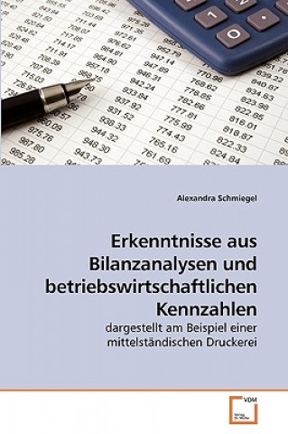 Книга Erkenntnisse aus Bilanzanalysen und betriebswirtschaftlichen Kennzahlen Alexandra Schmiegel