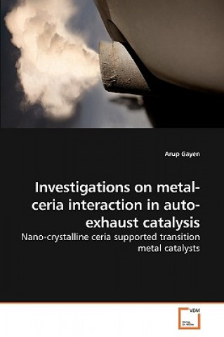 Könyv Investigations on metal-ceria interaction in auto-exhaust catalysis Arup Gayen