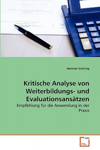 Książka Kritische Analyse von Weiterbildungs- und Evaluationsansatzen Norman Grüning