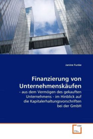 Knjiga Finanzierung von Unternehmenskäufen Janine Funke