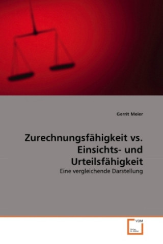 Kniha Zurechnungsfähigkeit vs. Einsichts- und Urteilsfähigkeit Gerrit Meier