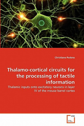 Książka Thalamo-cortical circuits for the processing of tactile information Christiane Pudenz