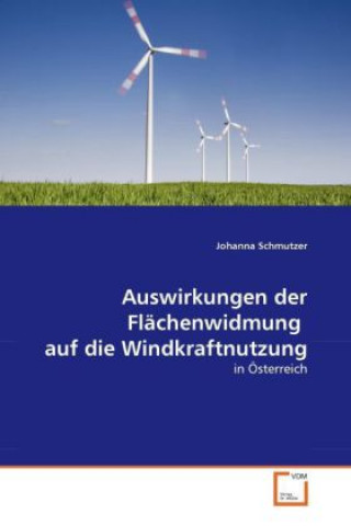 Kniha Auswirkungen der Flächenwidmung auf die Windkraftnutzung Johanna Schmutzer