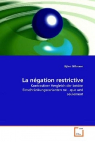 Carte La négation restrictive Björn Gillmann