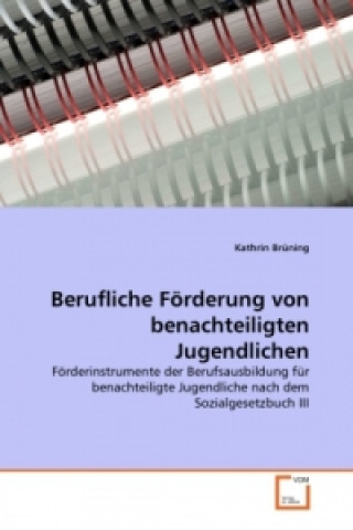 Libro Berufliche Förderung von benachteiligten Jugendlichen Kathrin Brüning