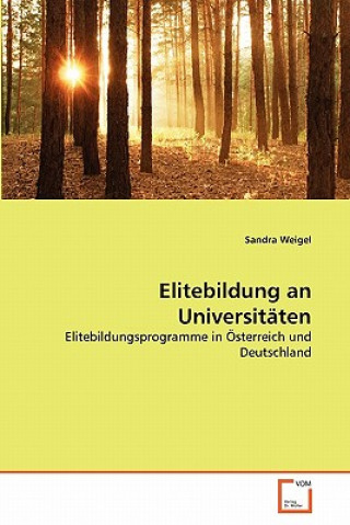 Kniha Elitebildung an Universitaten Sandra Weigel