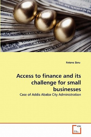 Книга Access to finance and its challenge for small businesses Fetene Zeru