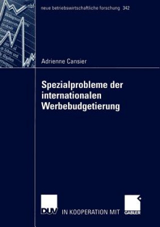 Kniha Spezialprobleme der Internationalen Werbebudgetierung Adrienne Cansier