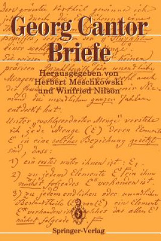 Knjiga Briefe Georg Cantor