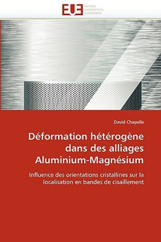 Kniha D formation H t rog ne Dans Des Alliages Aluminium-Magn sium David Chapelle