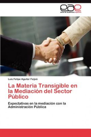 Kniha Materia Transigible en la Mediacion del Sector Publico Aguilar Feijoo Luis Felipe