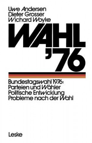 Kniha Wahl '76 Uwe Andersen