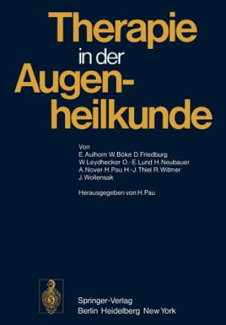Kniha Therapie in der Augenheilkunde E. Aulhorn