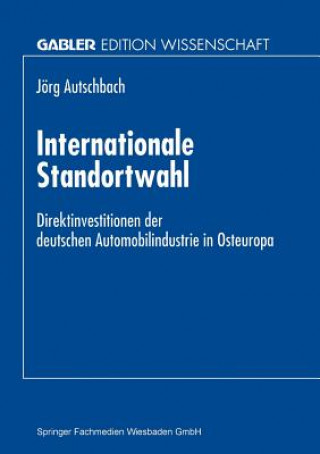 Książka Internationale Standortwahl Jörg Autschbach