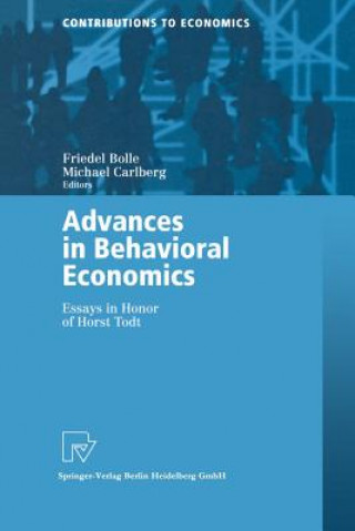 Buch Advances in Behavioral Economics Friedel Bolle