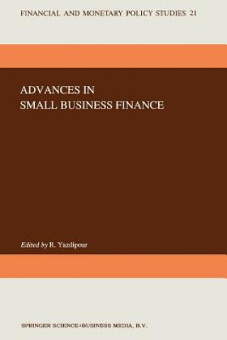 Knjiga Advances in Small Business Finance Rassoul Yazdipour