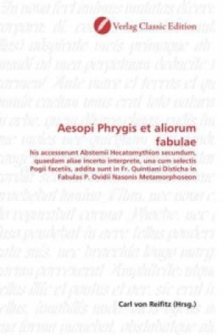 Kniha Aesopi Phrygis et aliorum fabulae Carl von Reifitz