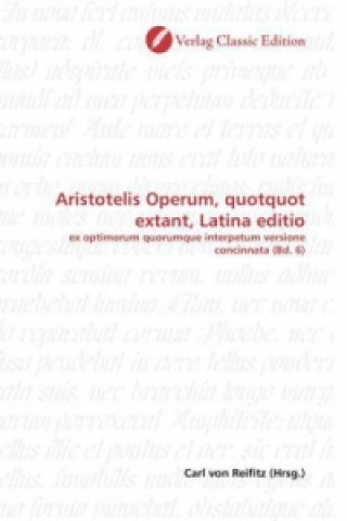 Книга Aristotelis Operum, quotquot extant, Latina editio Carl von Reifitz