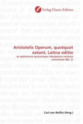 Книга Aristotelis Operum, quotquot extant, Latina editio Carl von Reifitz