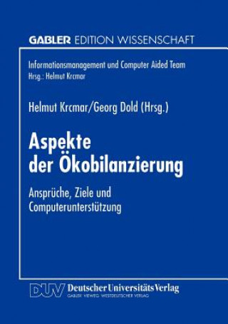 Könyv Aspekte der Okobilanzierung Georg Dold