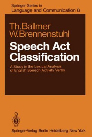 Książka Speech Act Classification T. Ballmer