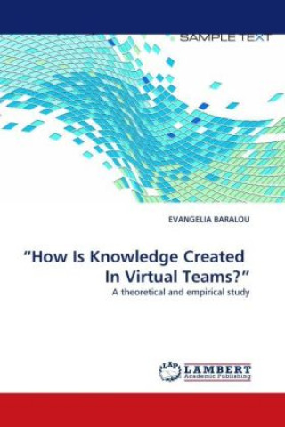 Carte How Is Knowledge Created In Virtual Teams? Evangelia Baralou