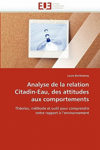 Carte Analyse de la Relation Citadin-Eau, Des Attitudes Aux Comportements Laure Barthelemy