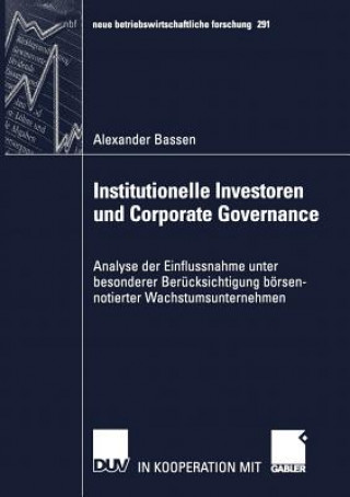 Книга Institutionelle Investoren und Corporate Governance Alexander Bassen