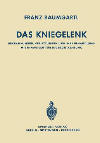 Buch Das Kniegelenk Franz Baumgartl