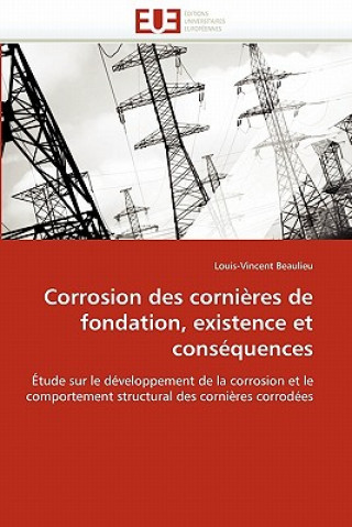 Kniha Corrosion Des Corni res de Fondation, Existence Et Cons quences Louis-Vincent Beaulieu