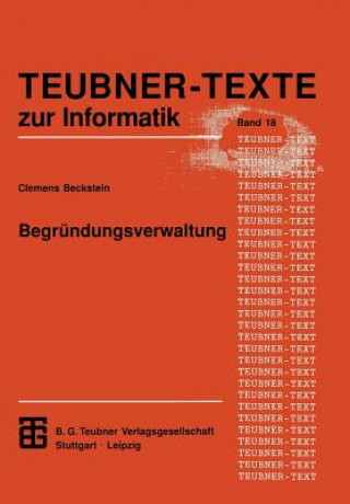 Книга Begründungsverwaltung Clemens Beckstein