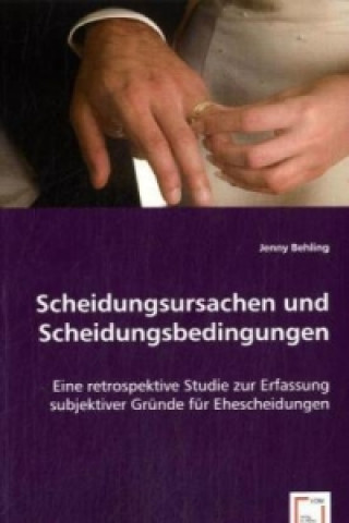 Kniha Scheidungsursachen und Scheidungsbedingungen Jenny Behling