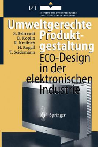 Kniha Umweltgerechte Produktgestaltung Siegfried Behrendt
