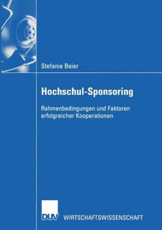 Knjiga Hochschul-Sponsoring Stefanie Beier