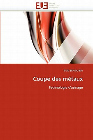 Könyv Coupe des metaux Said Bensaada