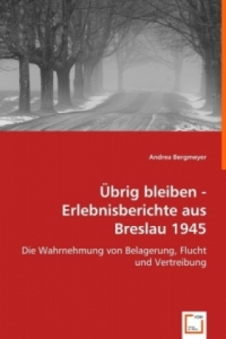 Kniha Übrig bleiben - Erlebnisberichte aus Breslau 1945 Andrea Bergmeyer