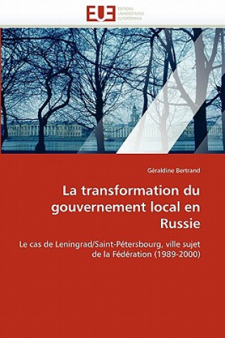 Carte Transformation Du Gouvernement Local En Russie Géraldine Bertrand