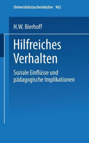 Book Hilfreiches Verhalten Hans-Werner Bierhoff