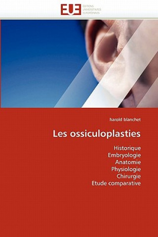Book Les Ossiculoplasties Harold Blanchet