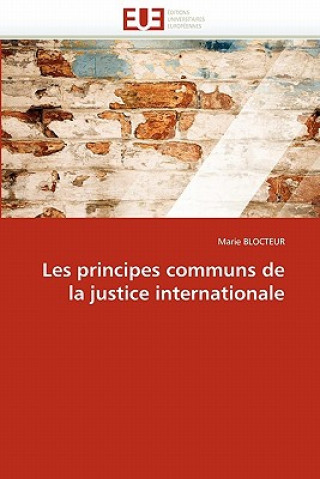 Kniha Les Principes Communs de la Justice Internationale Marie Blocteur